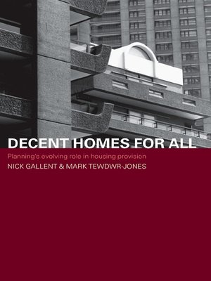 cover image of Decent Homes for All